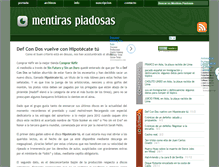 Tablet Screenshot of mentiraspiadosas.com